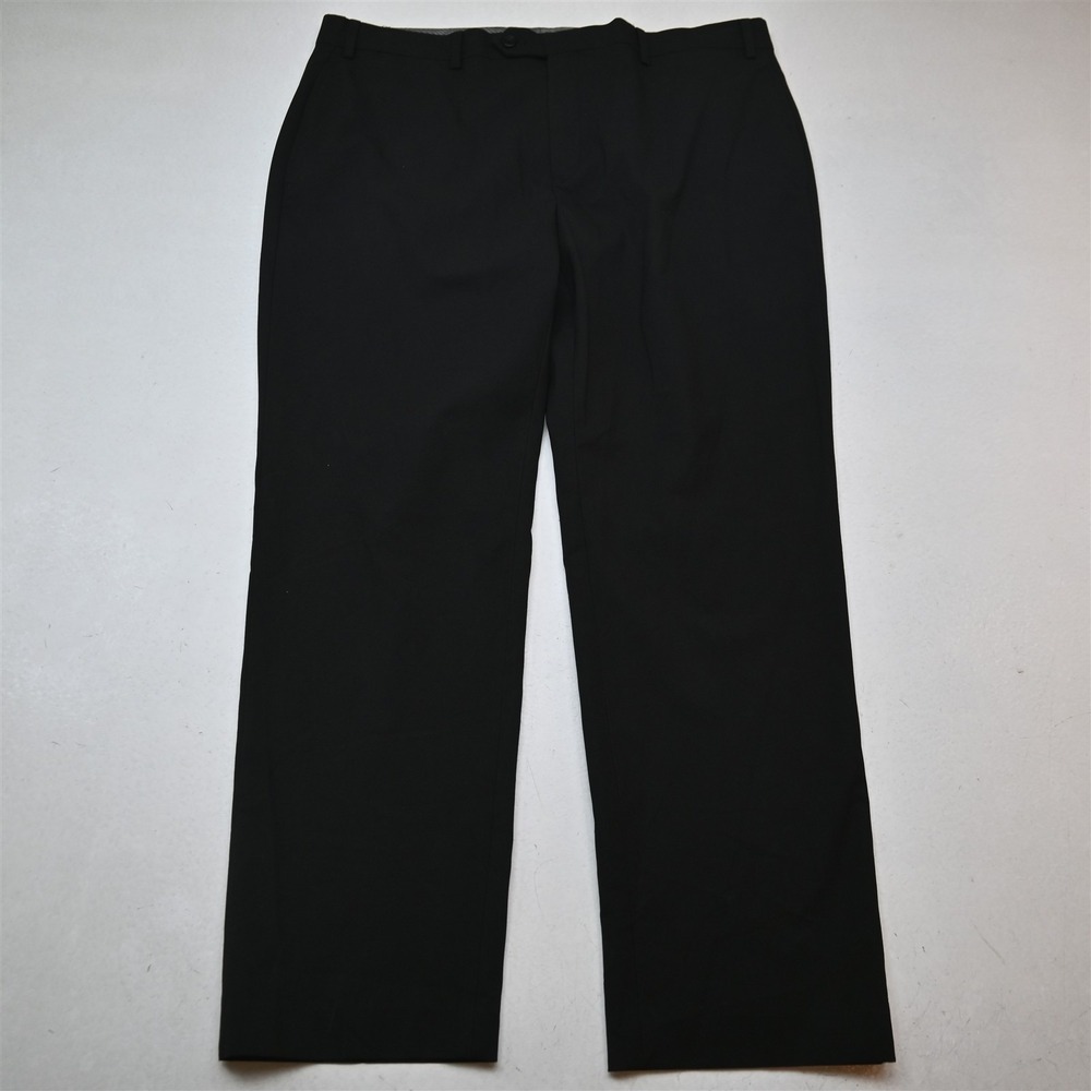 Michael Kors 36x30 Black Flat Front Classic Dress Trouser Mens Pants